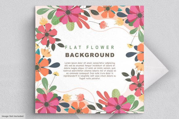 Abstract Flat Floral Background: A Strategic Design Element for Impactful Communication
