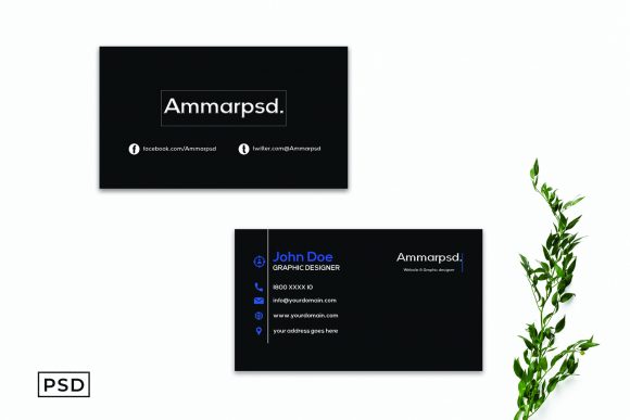Black Sober Business Card Template: A Minimalist Approach to Professional Branding