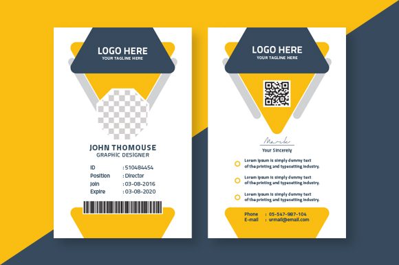Creative ID Card Template for Professional and Personal Use