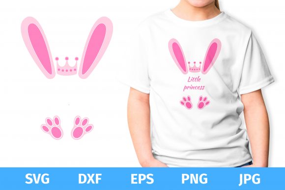 Easter Bunny Ears and Feet: A Cute Design for Girls
