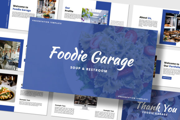 Foodie Garage - PowerPoint Template: A Modern Tool for Creative Presentation Needs