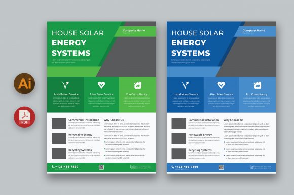 Green Energy Flyer Templates for Effective Business Promotion