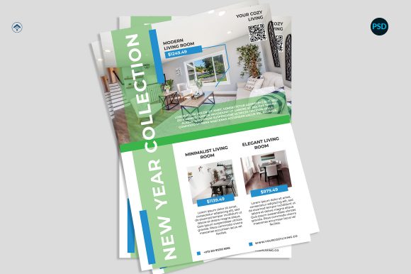 Interior Product Flyer V3: A Versatile Design Template for Modern Presentations