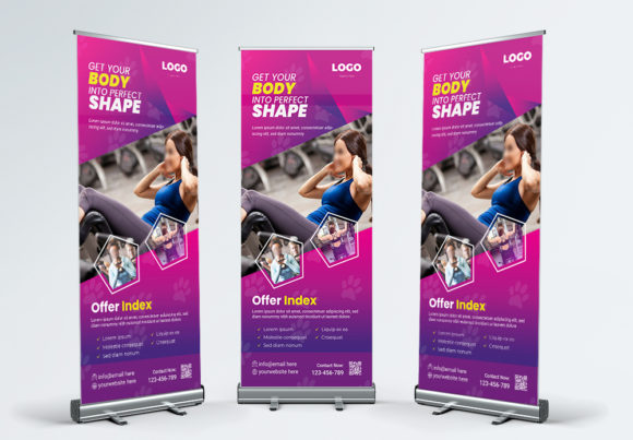 Maximize Your Gym's Visibility with a Fitness Gym Roll Up Banner
