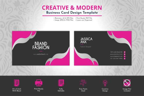 Modern Business Card Design for Fashion Brands