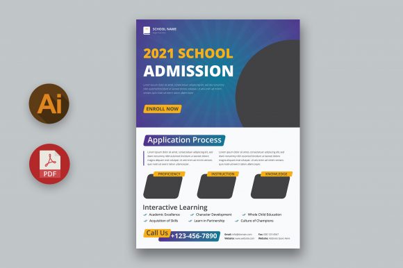 School Admission Flyer Design Template: A Practical Tool for Educational Institutions
