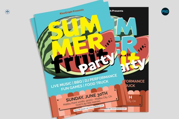Summer Party Flyer V5: A Versatile and Minimalist Design for Personal and Professional Use