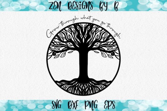 Tree of Life Grow Through, Hand Drawn: A Creative Typeface for Growth and Expression